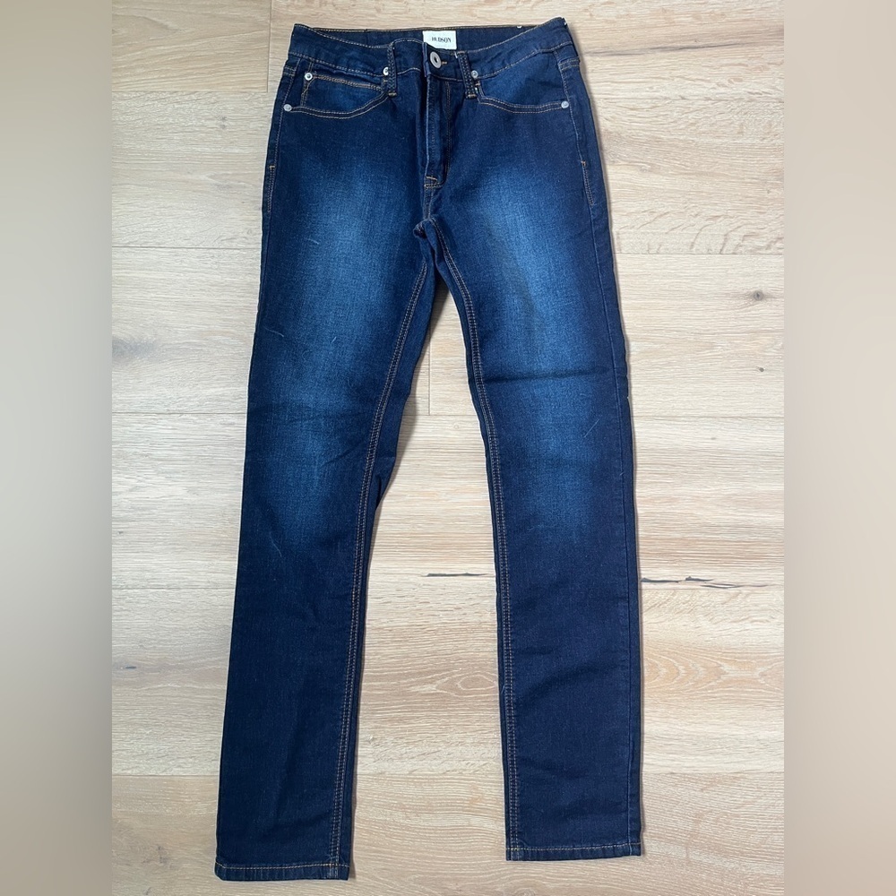 Girls Hudson Dark Denim Jeans Sz 16 Stretch Denim Jeans Skinny Mid-Rise *J16